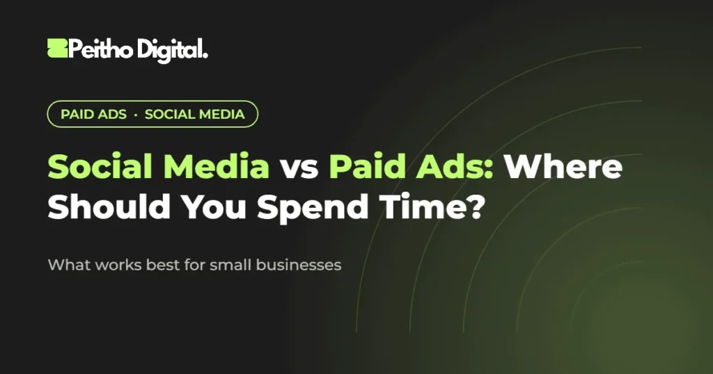 Social Media vs Paid Ads: Where Should You Spend Time – Peitho Digital blog