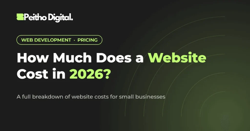 How Much Does a Website Cost in 2026 – Peitho Digital blog